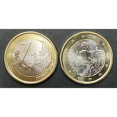 Сан-Марино 1 евро 2021 год - Башня Честа