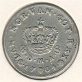 Дания 8 скиллингов 1704 год