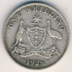 Австралия 1 шиллинг 1928 год