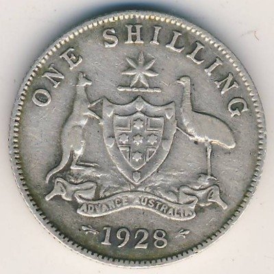 Австралия 1 шиллинг 1928 год