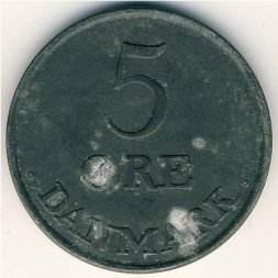 Дания 5 эре 1958 год