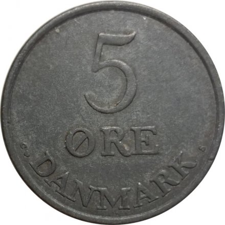 Дания 5 эре 1958 год