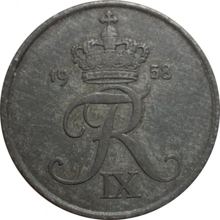 Дания 5 эре 1958 год