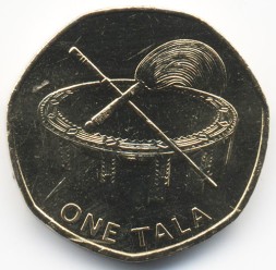 Монета Самоа 1 тала 2011 год - Церемониальная чаша