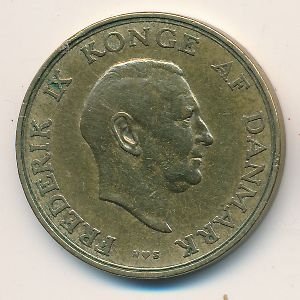 Дания 1 крона 1953 год - Король Фредерик IX