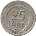 Швеция 25 эре 1921 год - Король Густав V