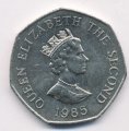 Джерси 50 пенсов 1985 год