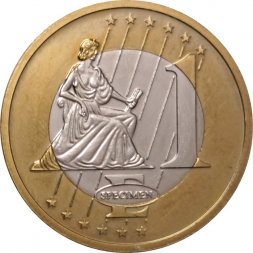 Финляндия 1 евро 1997 год - Проба