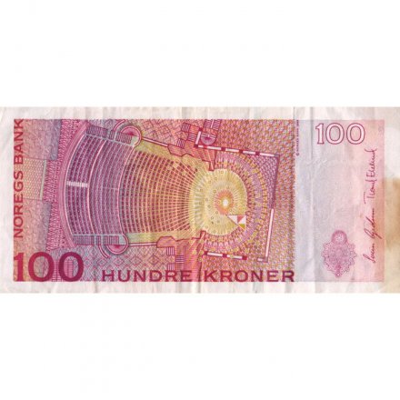 Норвегия 100 крон 2003-2006 год - Оперная певица Кирстен Флагстад - VF