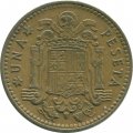 Испания 1 песета 1966 год - 67 внутри звезды