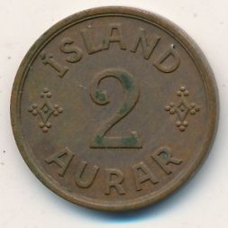 Исландия 2 эйре 1940 год