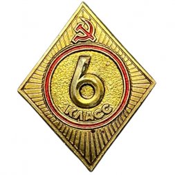 Значок СССР. Школа 6 класс