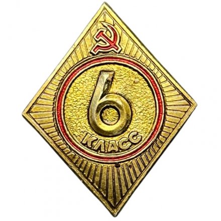 Значок СССР. Школа 6 класс