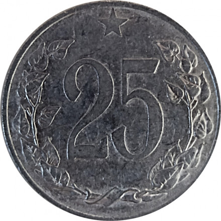 Чехословакия 25 геллеров 1953 год