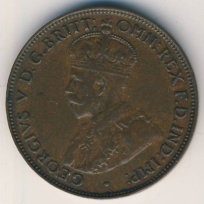 Австралия 1/2 пенни 1934 год - Король Георг V