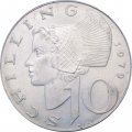 Австрия 10 шиллингов 1970 год