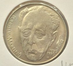 Чехословакия 100 крон 1990 год - 100 лет со дня рождения Богуслава Мартину
