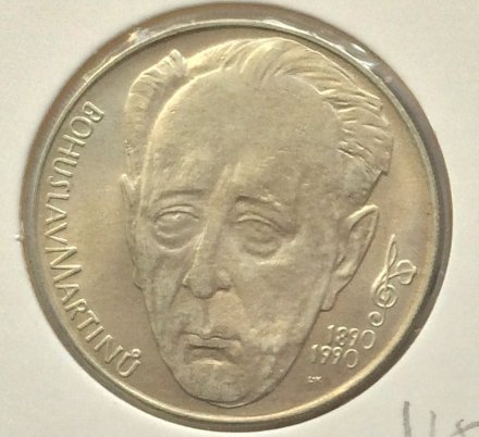 Чехословакия 100 крон 1990 год - 100 лет со дня рождения Богуслава Мартину