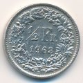 Швейцария 1/2 франка 1963 год