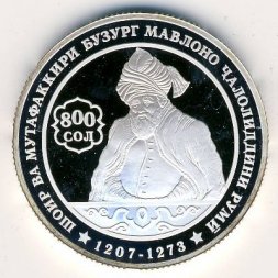 Таджикистан 1 сомони 2007 год
