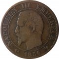 Франция 5 сантимов 1856 год - Наполеон III (W)