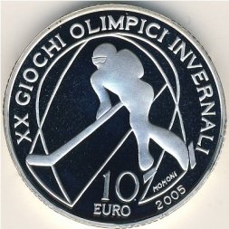 Италия 10 евро 2005 год