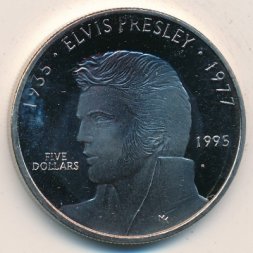 Маршалловы острова 5 долларов 1995 год