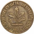 ФРГ 5 пфеннигов 1966 год - J