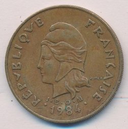 Французская Полинезия 100 франков 1984 год