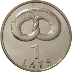 Латвия 1 лат 2005 год - Крендель
