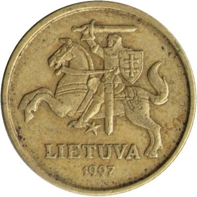 Литва 10 центов 1997 год