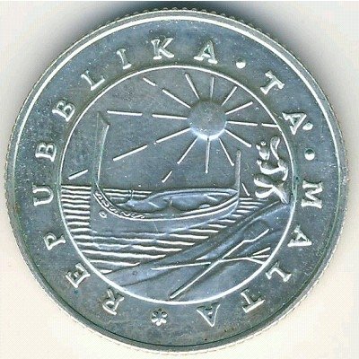 Мальта 1 фунт 1979 год - Уход с территории Мальты иностранных войск