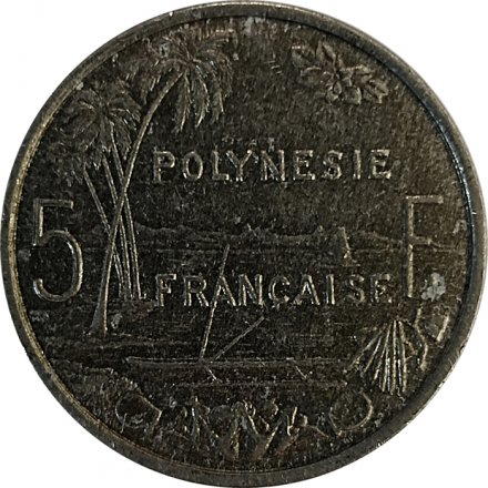 Французская Полинезия 5 франков 1984 год