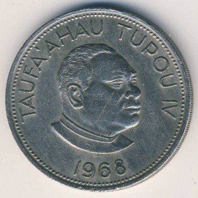 Тонга 50 сенити 1968 год - Тауфа’ахау Тупоу IV