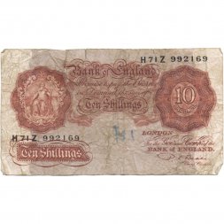 Великобритания 10 шиллингов 1949 - 1955 год - G