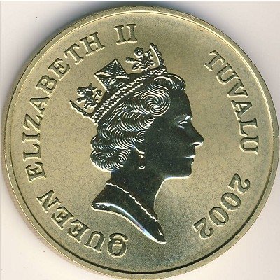 Тувалу 1 доллар 2002 год - Дромеозавр