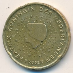 Нидерланды 20 евроцентов 2002 год