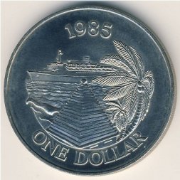 Бермудские острова 1 доллар 1985 год