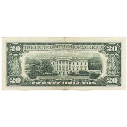 США 20 долларов 1995 год - B - VF