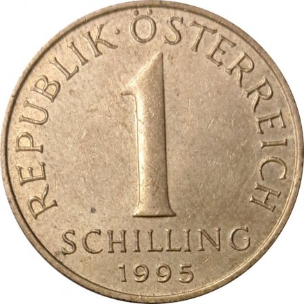 Австрия 1 шиллинг 1995 год - Эдельвейс