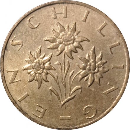 Австрия 1 шиллинг 1995 год - Эдельвейс