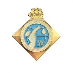 Значок СССР 1978 год. Чемпионат мира по волейболу. Женские команды