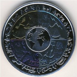 Остров Мэн 1 крона 2008 год