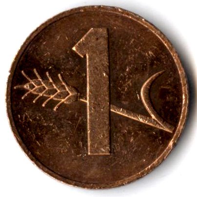 Швейцария 1 раппен 1981 год