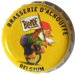 Пивная пробка Бельгия - Brasserie D'Achouffe Belgium Blonde (желтая)