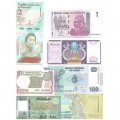 Набор из 14 банкнот разных стран мира с 1990 по 2022 год, (UNC)