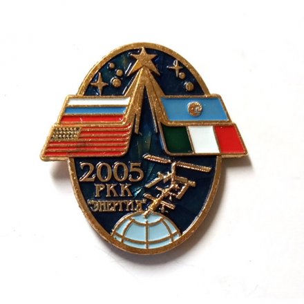 Значок РКК &quot;Энергия&quot; 2005. США Россия Италия СПМД
