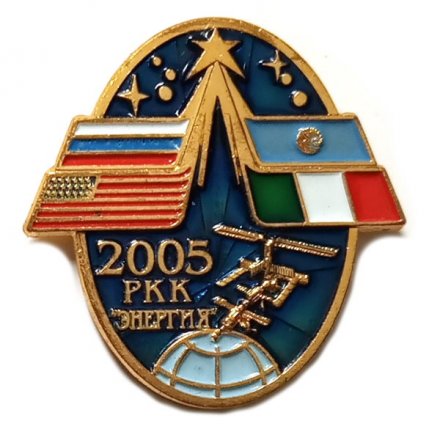 Значок РКК &quot;Энергия&quot; 2005. США Россия Италия СПМД