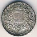 Гватемала 1 реал 1899 год (проба 0.600 на аверсе)