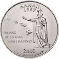 США 25 центов 2008 год - Штат Гавайи (D)